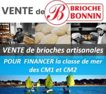 Vente Brioches Bonnin – Classe de mer 2022